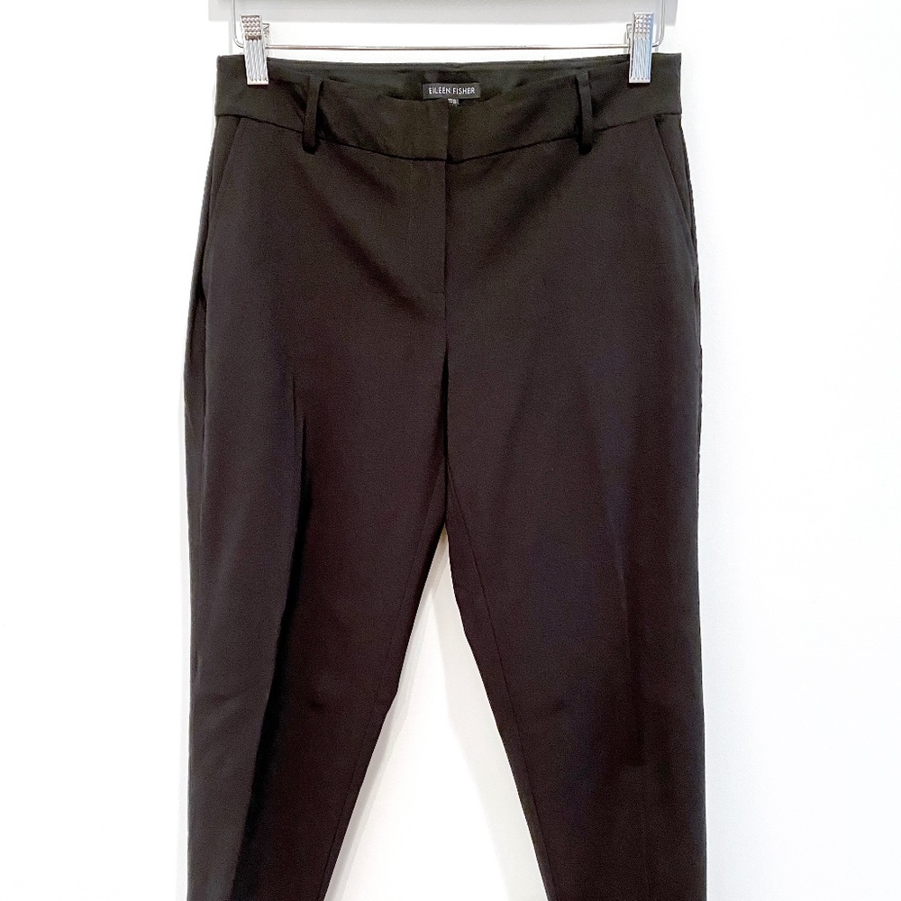 Eileen Fisher Black Wool Stretch pants